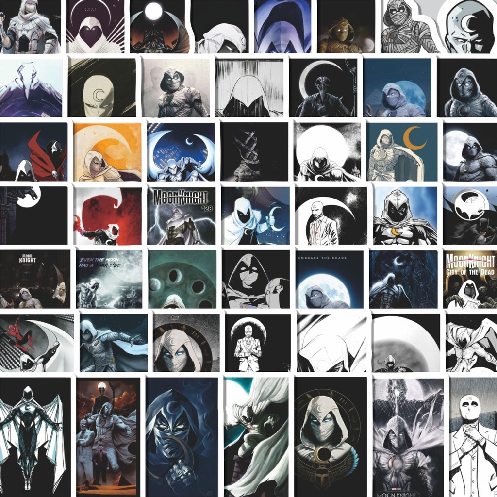 

Stiker Cutting Pack Stiker Marvel Moon Knight Isi 100Pcs Series Aesthetic Lucu Keren Untuk Koper Bahan Vynil