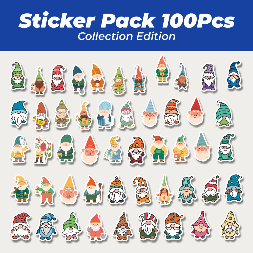 

Hot Stiker Dwarf Gnome [Kurcaci Kurcaci] Lucu Anti Air Stikers Berperekat Waterproof Sticker Decal Buat Motor Helm Buku Journal Koper Casing HP Laptop Botol Minum