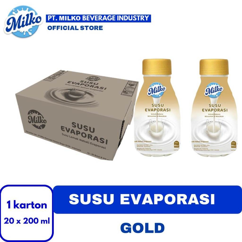 

Milko SUSU EVAPORASI Gold 20 x 200ml