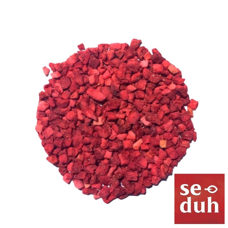

Freeze dried Strawberry Dadu / Snack Anak Stroberi kering 250 gram