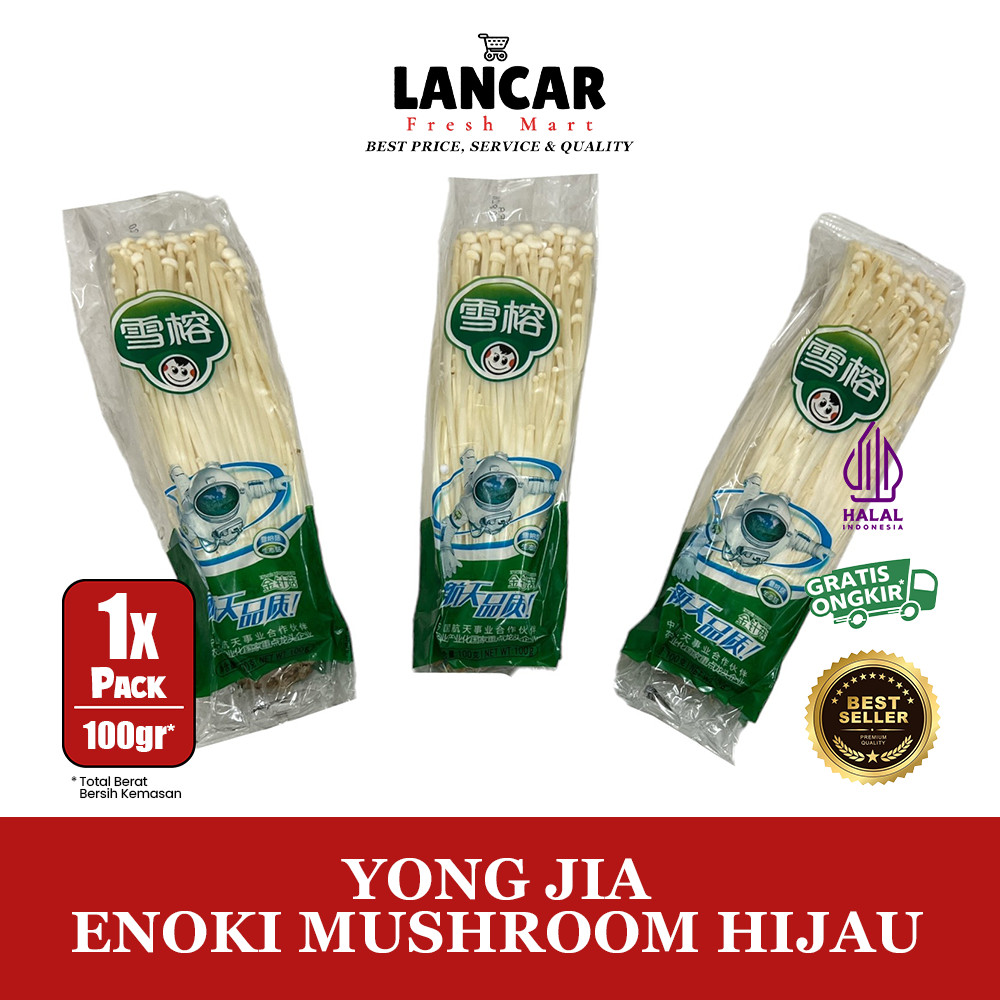

YONG JIA ENOKI MUSHROOM 100GR / JAMUR ENOKI 100GR