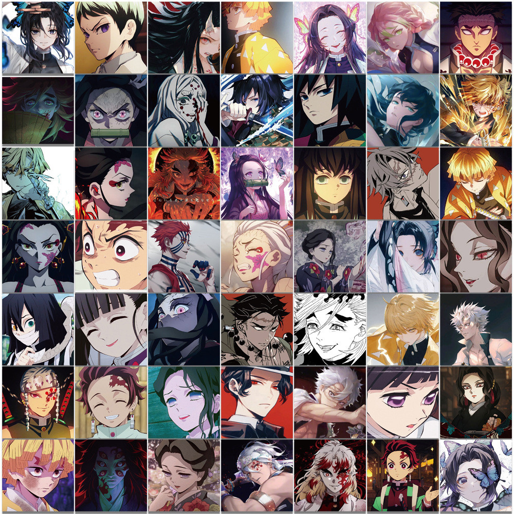 

10/30/50pcs Kanao Kamado Tanjirou Anime Stickers Girls Kanroji Mitsuri Nezuko Sticker Laptop Skateboard Demon Slayer Anime Decal