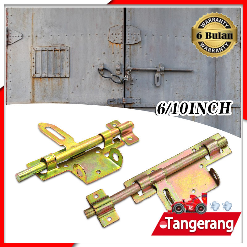 6Inch/10Inch Grendel Gembok Pagar / Grendel Besi Pintu / Kunci Grendel Slot Pintu Besi