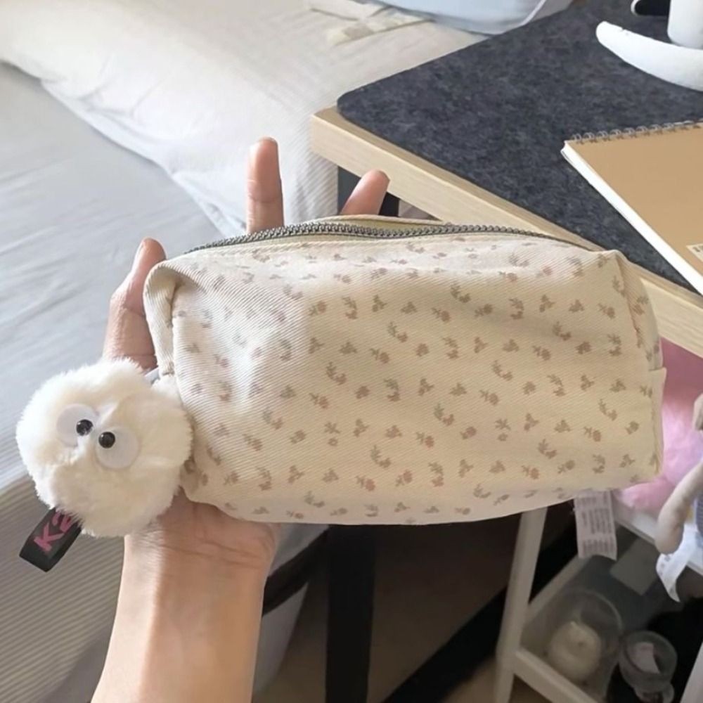 

INS Floral Print Pen Bag Large Capacity Multifunctional Stationery Bag Pencil Case School Office