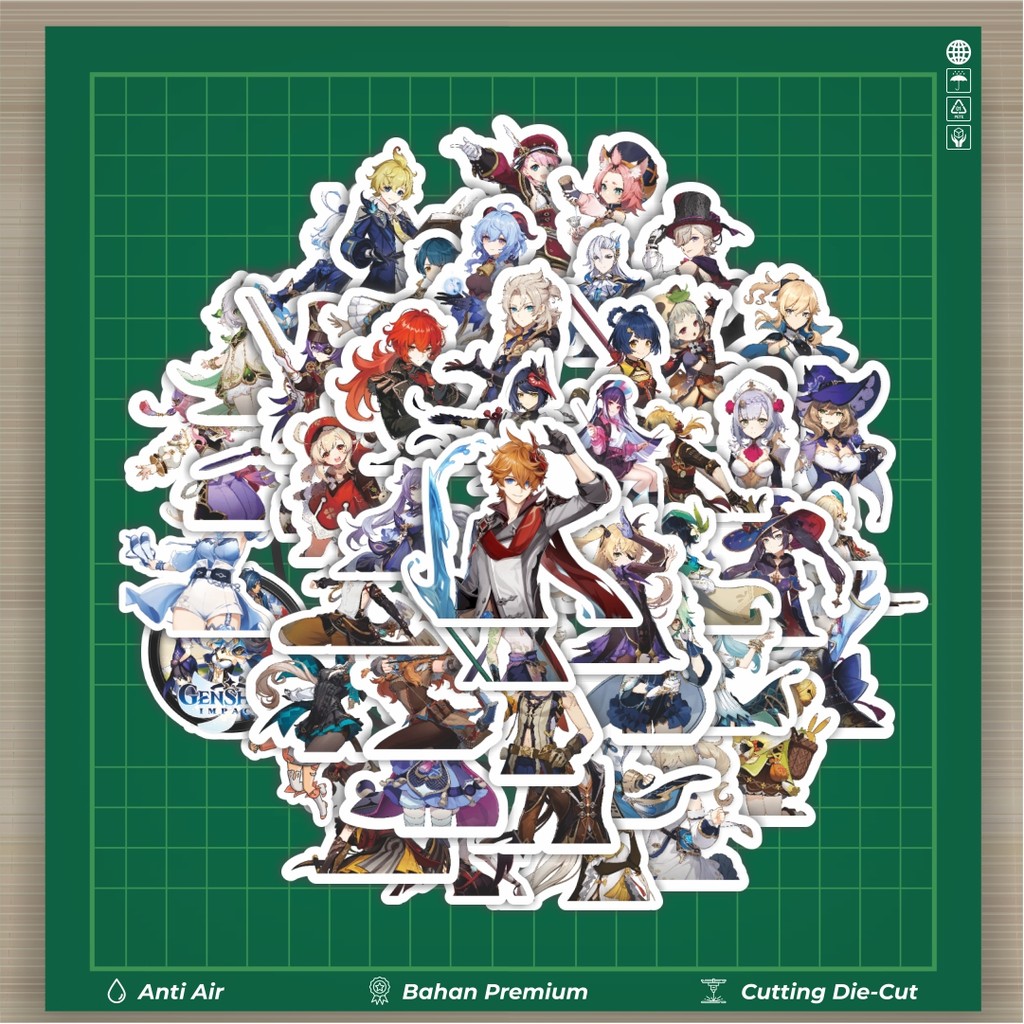 

HOT 50 PCS STIKER Stiker Anime Full Genshin Impact Versi 2 Stiker Fashion Cars Decal Dingin Kartu Album Custom Vinyl Anti Air- Sticker Aesthetic Buku Journal Koper Casing HP Tablet Laptop Helm Motor Botol Minum