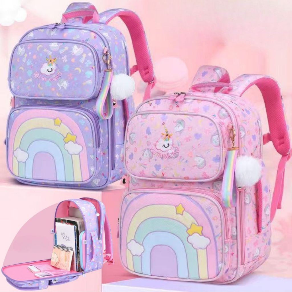 MK89IK BK251 - Tas Sekolah Anak Perempuan Sd Tas Ransel Sekolah Import Murah Backpack Sekolah