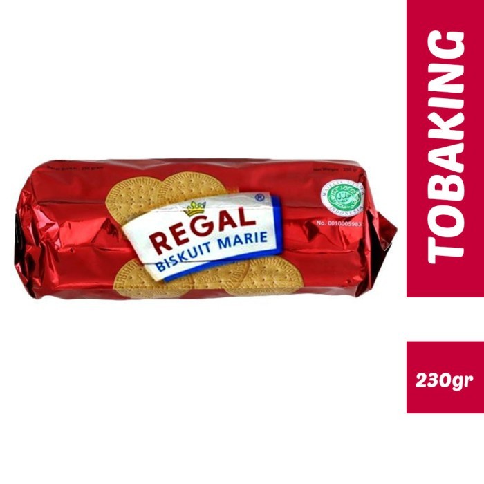 

Regal Marie Biskuit 230gr Biscuit (1 bungkus)