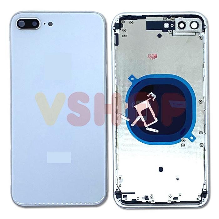 CASING - HOUSING FULLSET COMPATIBLE UNTUK IPHONE 8+ IPHONE 8 PLUS - Putih