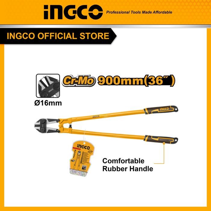 

Pemotong Baut (Bolt Cutter) INGCO 36" dengan Handle TPR Tiga Warna (Model: HBC0836)