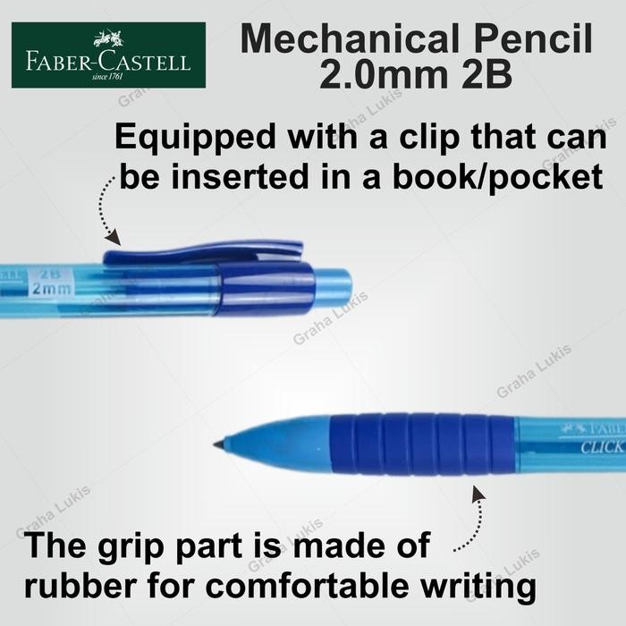 

Faber Castell Mechanical Pencil 2.0mm - Satuan / Set - Red