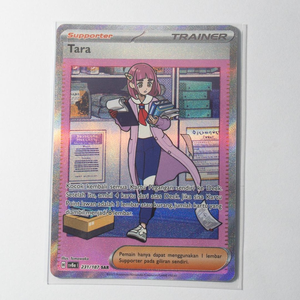 Tara SAR 231/187 SV8a Festival Terastal EX Kartu Pokemon TCG Original Indonesia