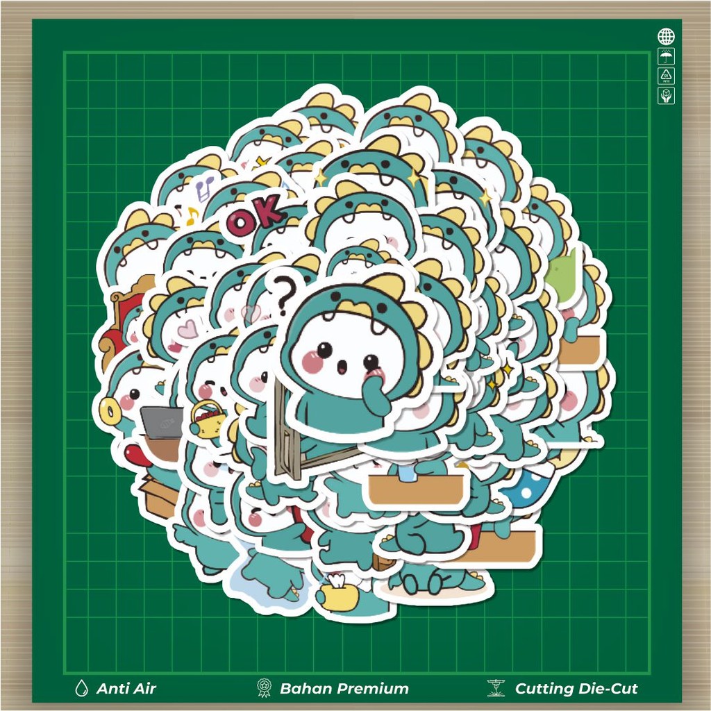 

HOT 50 PCS STIKER Stiker Dinosaur Bohemian Stiker Fashion Cars Decal Dingin Kartu Album Custom Vinyl Anti Air- Sticker Aesthetic Buku Journal Koper Casing HP Tablet Laptop Helm Motor Botol Minum