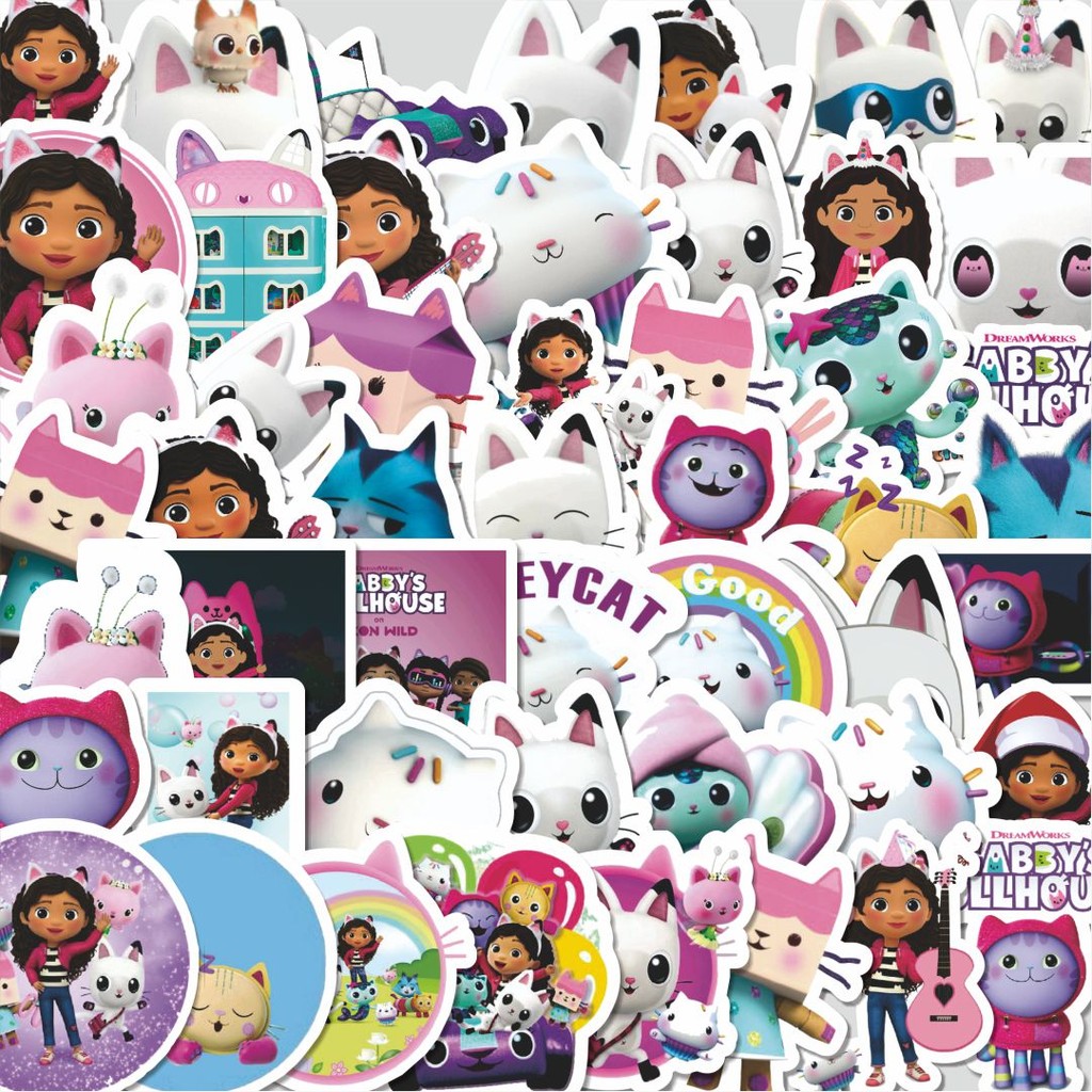 

100PCS Lucu Stiker Kartun Hello Kitty V6 Stiker Aesthetic Stiker Anti Air Stikers Berperekat Waterproof sticker decal buat Motor Helm Buku Journal Koper Casing HP Laptop Botol Minum Hadiah anak