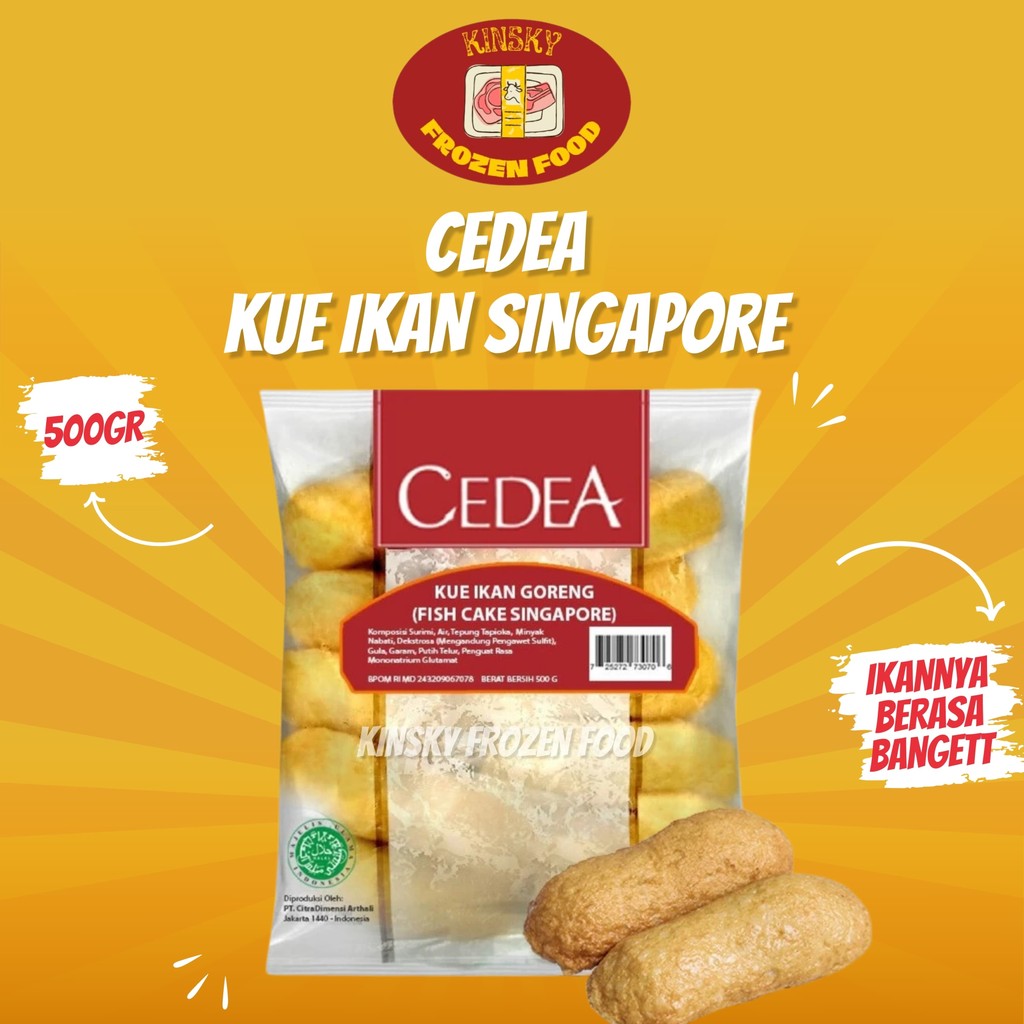 

CEDEA KUE IKAN SINGAPORE 500GR/CEDEA FISH CAKE 500 GR