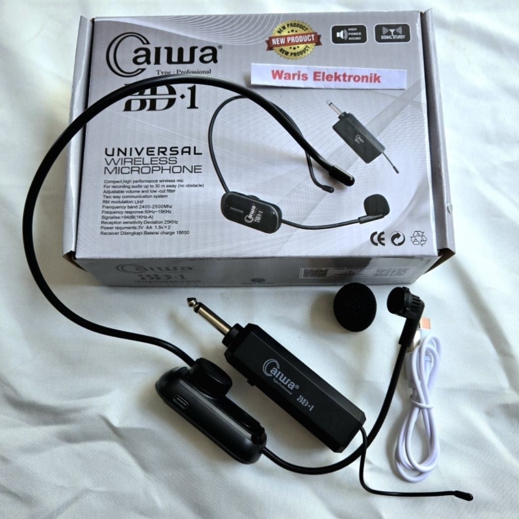 Mic Microphone Wireless Bando Tanpa Kabel Caiwa BD1