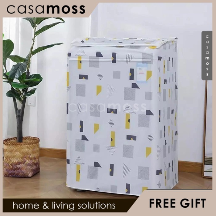 Kain Mesin Cuci Size Besar 10kg Cover Mesin Cuci 10 kg  Tutup Atas Sarung Kain Pelindung Mesin Cuci 