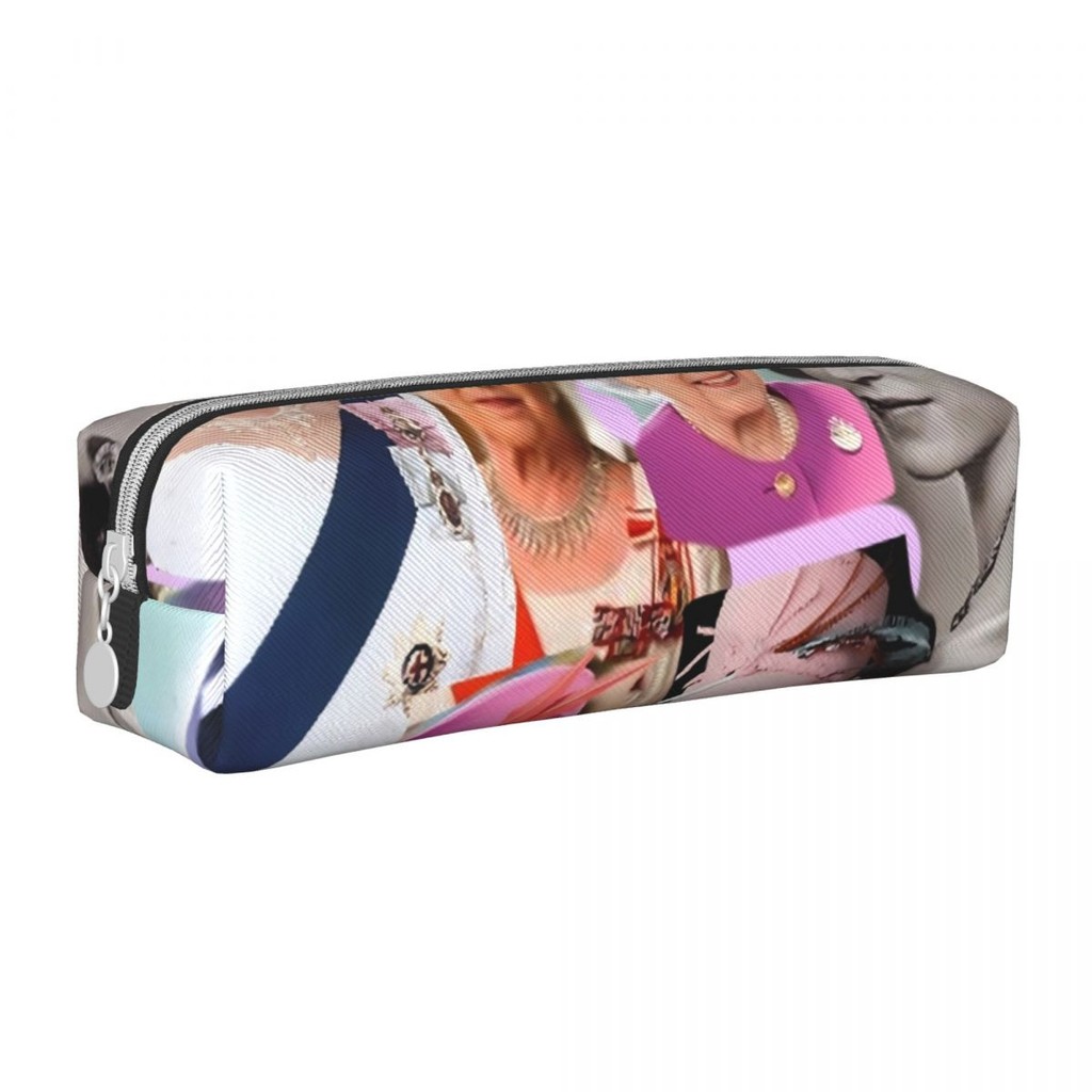 

HRH Queen Elizabeth II Pencil Case Great Woman Boy Girl Cool Pencil Pouch Design School Pencil Cases Stationery Organizer Gift