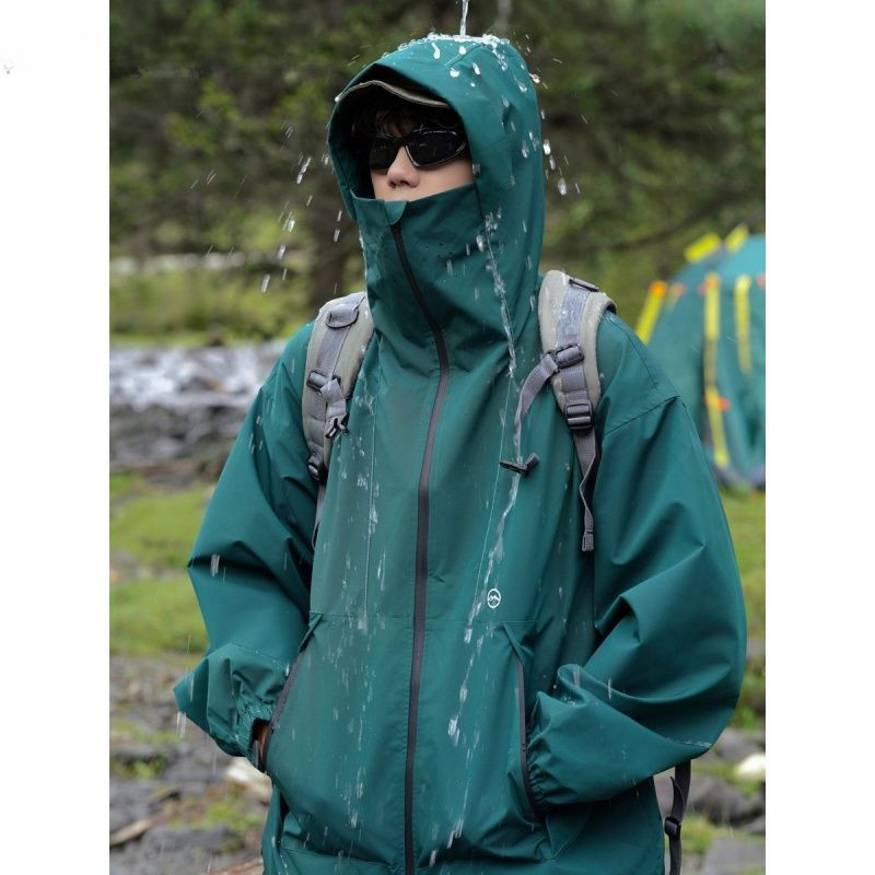 Thin Waterproof Mountaineering Clothes ClimbingHiking Single-layer Jacket Trekking Camping Coat Cham