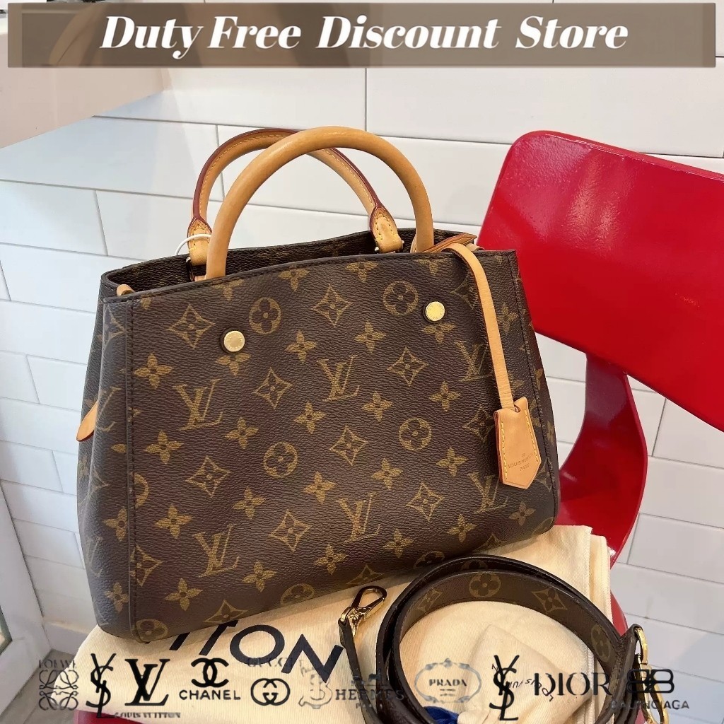 (M41055) Tas BB Louis Vuitton MONTAIGNE / Tas Tangan / Tas Bahu / Tas Bahu Miring Garansi Dua Tahun 