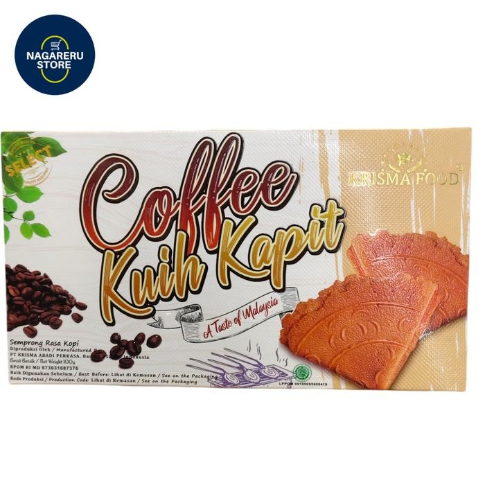 

Krisma food coffee kuih kapit (semprong rasa kopi) 100gr