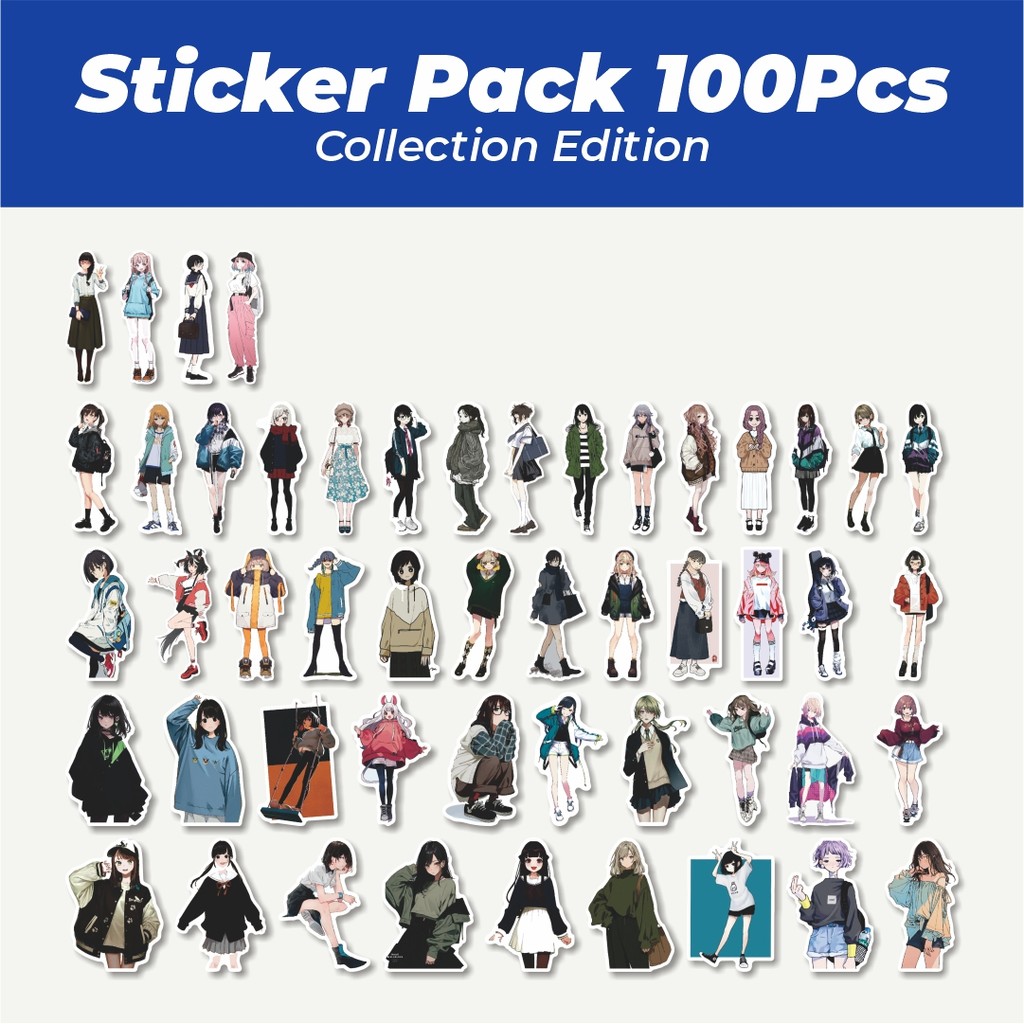

Hot Stiker Modern Girls Series B [Gadis Modern] Lucu Anti Air Stikers Berperekat Waterproof Sticker Decal Buat Motor Helm Buku Journal Koper Casing HP Laptop Botol Minum