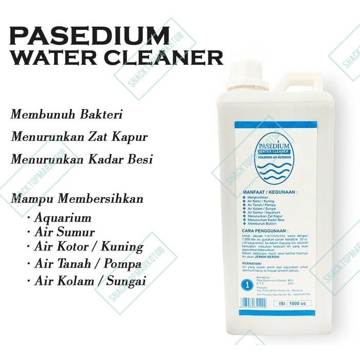 PASEDIUM WATER CLEANER 1000ML Penjernih air kuning / Penjernih Air Kamar Mandi / Penjernih Bak Mandi