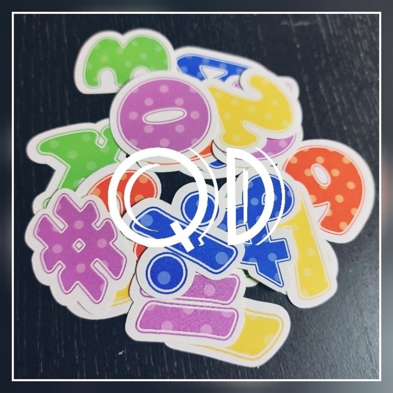 

STIKER ANGKA DAN SIMBOL STICKER MURAH GLOSSY GAMBAR ANGKA POLKA ISI 20 PCS PRINTING MURAH