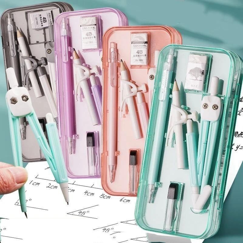 

Paket Alat Ukur & Gambar Untuk Musim Masuk Sekolah – 9 In 1 (Termasuk Jangka, Penggaris, Dll.) – Peralatan Matematika SD