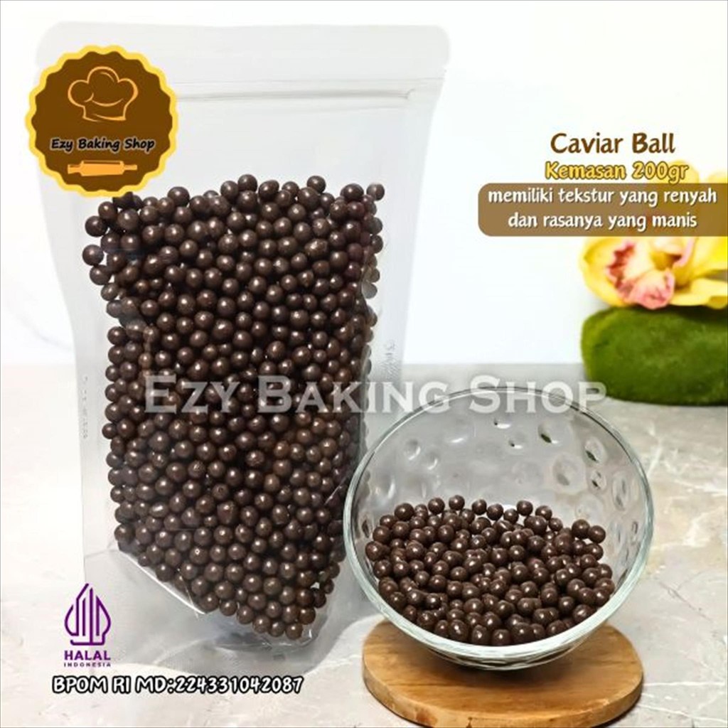 

Caviar Choco Ball 200gr Crispy Ball Murah Biskuit Cracker ball Topping Donat