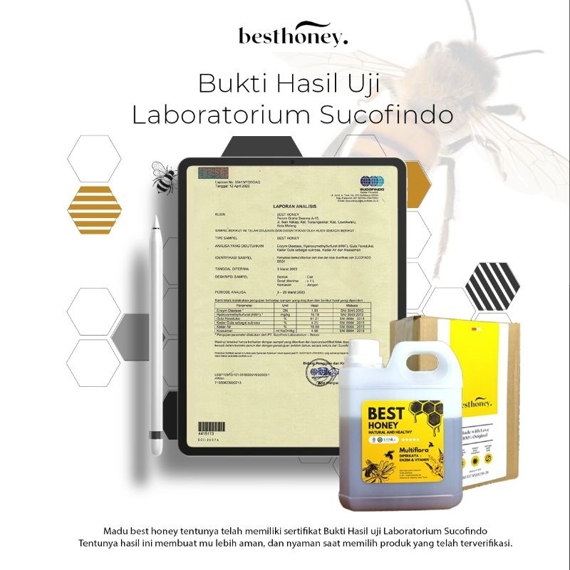 

JAMIN MURAH !!!Best Honey Madu Asli Paket Bundling Madu Multiflora Original 1kg (2pcs)(BISA LANGSUNG ORDER)