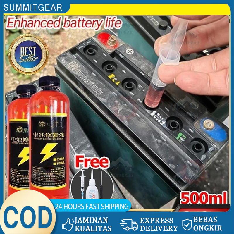 (Berikan alat) solusi perbaikan baterai cairan baterai solusi air elektrolit air untuk aki kendaraan