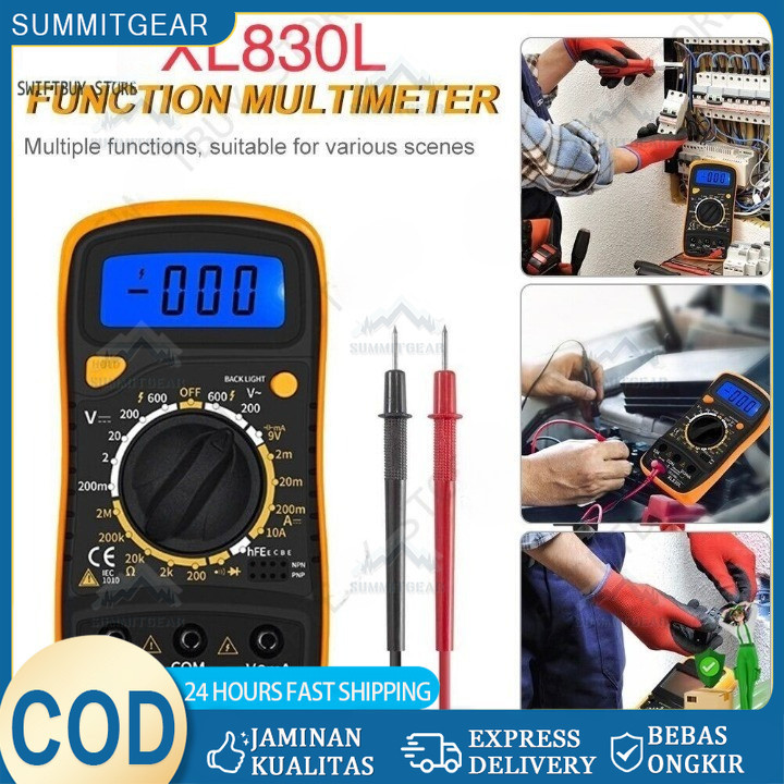 MINI Digital Multimeter AC/DC Voltage Tester - XL830L Multitester ORIGINAL  LCD Digital Multitester 