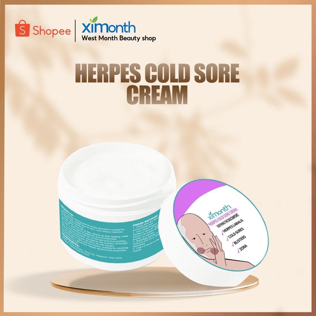 Ximonth Herpes Cold Sore Cream 20g Soothingthe Discomfort Herpes Labialiscold Sores Blisters Zona