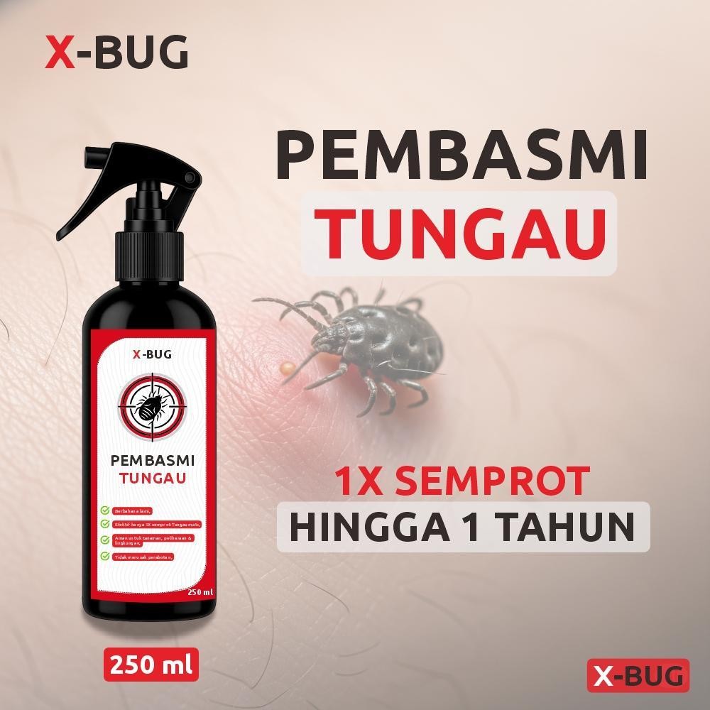 X-BUG Spray Pembasmi Rayap Tungau Bau Busuk Kasur Sofa 250 ml Perlindungan Natural Hingga 1 Tahun Ba