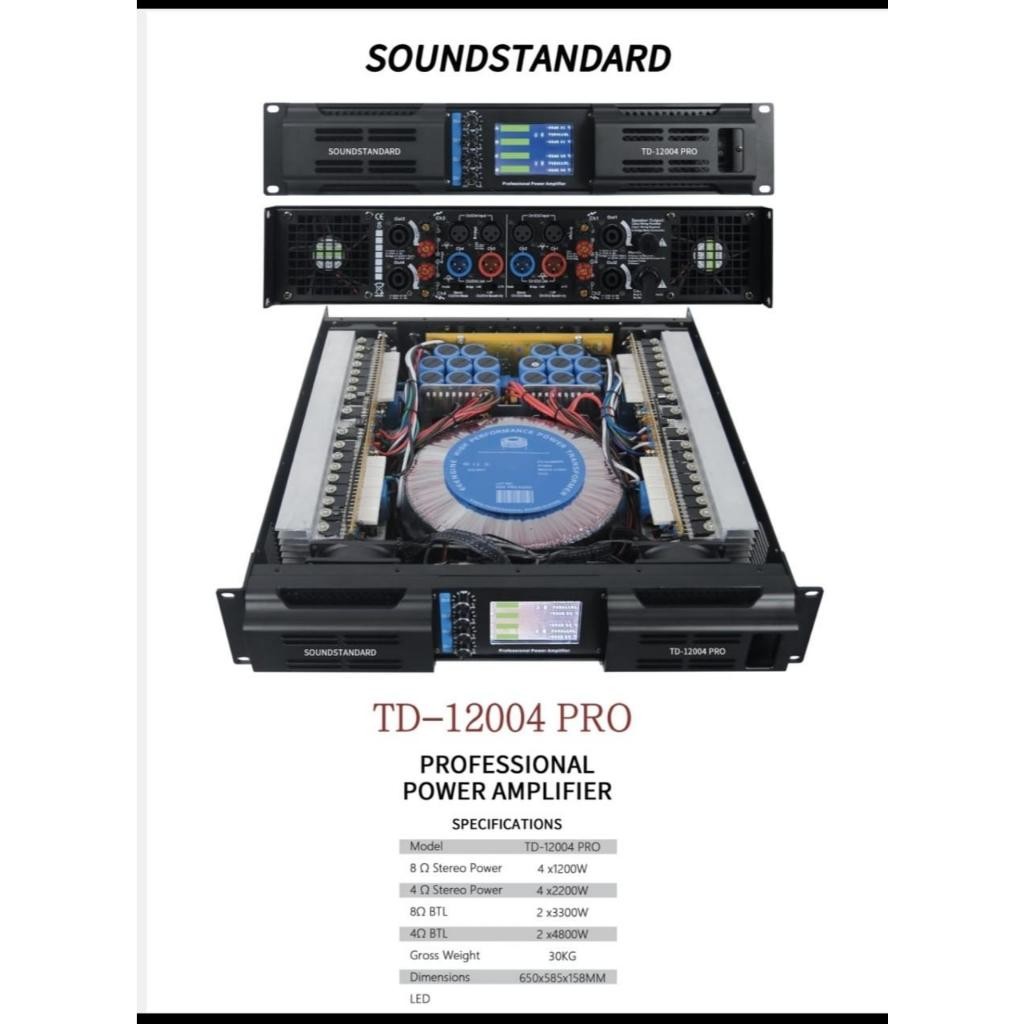 power amplifier soundstandar td12004 pro 2 channel TD 12004pro
