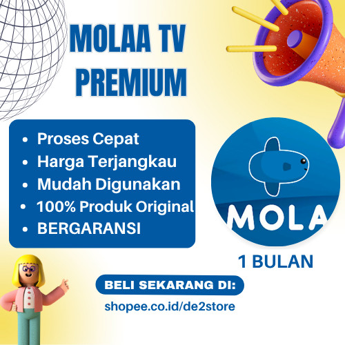 MOLA TV PREMIUM SPORT PRIVATE MOLA TV PREMIUM ANTILIMIT SPORT ENTERTAINT 1 BULAN