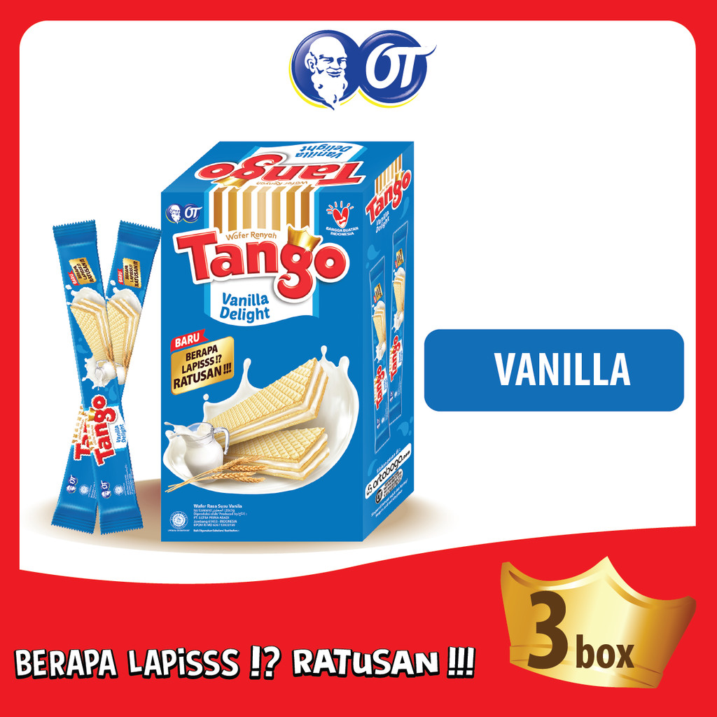 

WAFER TANGO VANILLA DELIGHT 5GR - ISI 3 BOX