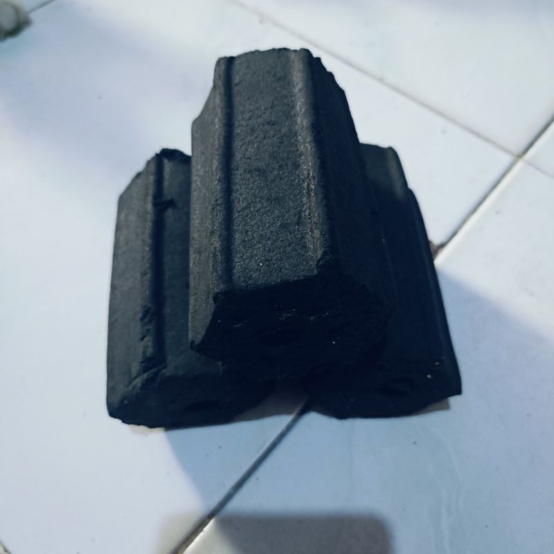 arang hexagonal 10 cm | karbon aktif blok | filter kolam / bbq