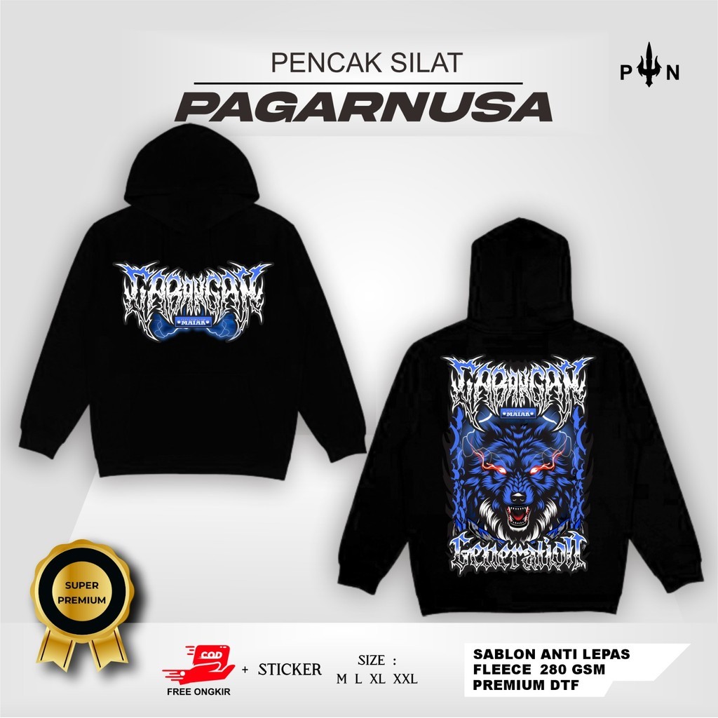 HOODIE PAGAR NUSA GARANGAN MAYAK GENERATION - JAKET PAGAR NUSA TERBARU - JAKET DESAIN TRISULA - JAKE