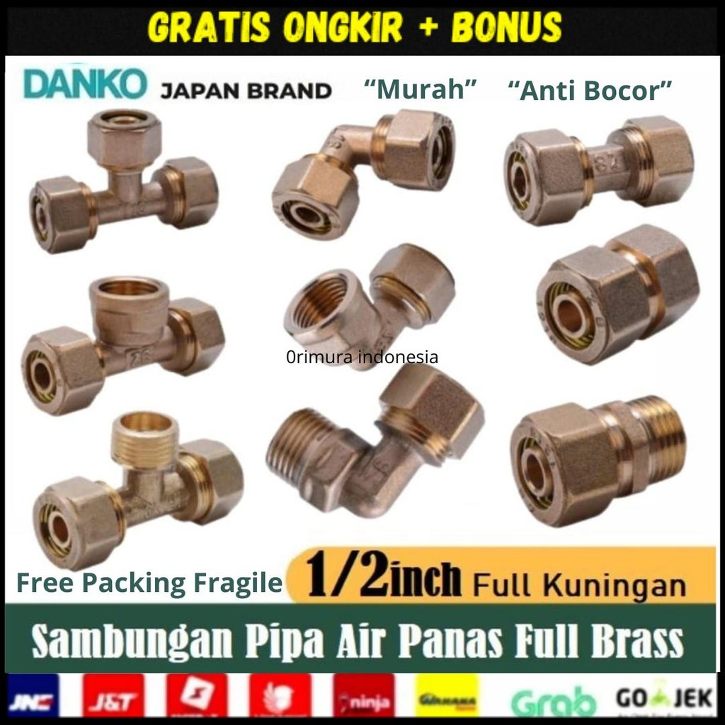 Fitting Pipa PEX 1/2 Inch - Aksesoris Pipa PEX AL PEX 1216 Merk Danko - Konektor untuk Pipa AL PEX 1
