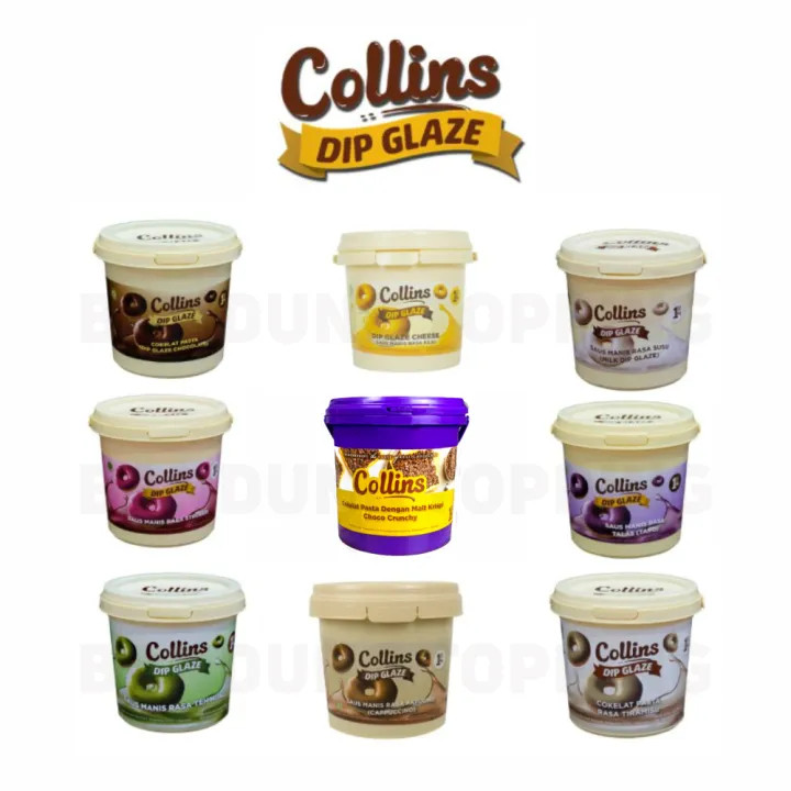 

Collins Dip Glaze 1kg All Variant Topping Donut