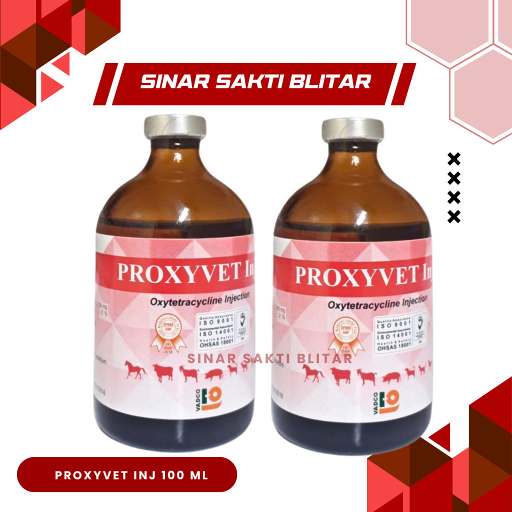 PROXYVET INJ 100 ML | AB Spektrum Luas Hewan | Like Kaloxyvet Oxy SB