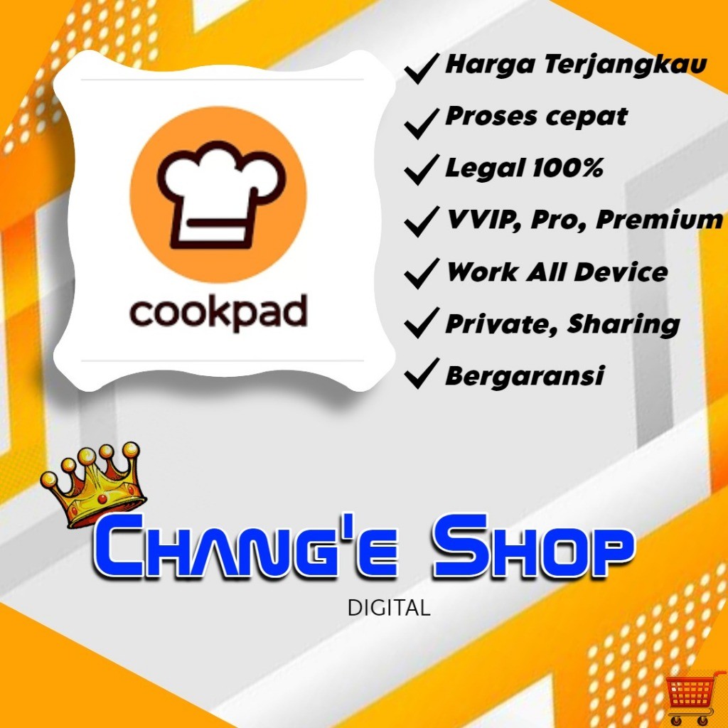 Akun Cookpad Premium 1 Tahun Garansi Full