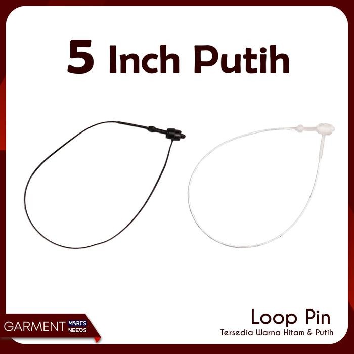 [Produk Baru Berkualitas Garansi] LOOP PIN / LOCK PIN KERUCUT / STRING PIN SEGITIGA 5 INCH - Putih P