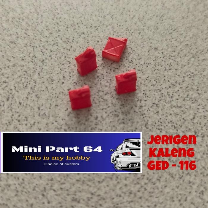 Diorama Diecast Jerigen kaleng GED116 Miniatur Skala 64