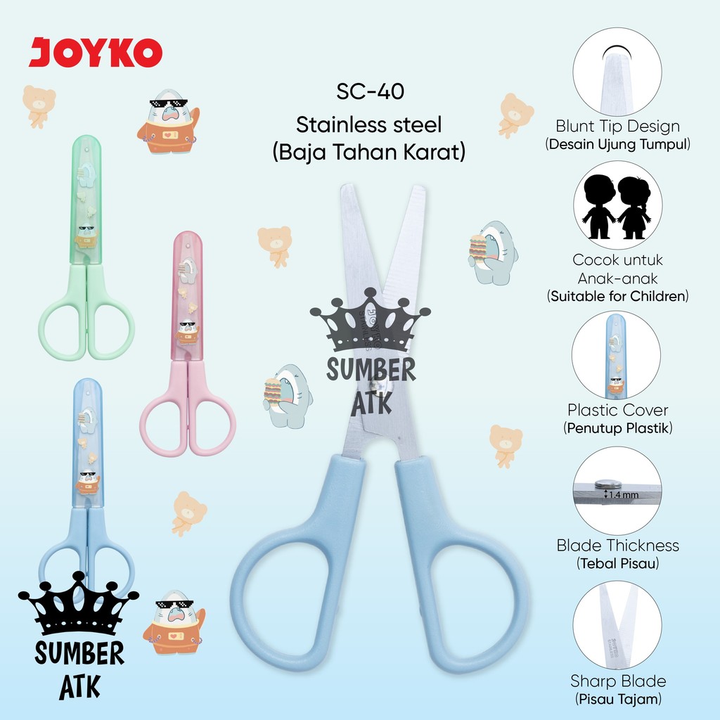 

Gunting JOYKO Scissors Stainless Steel SC-40