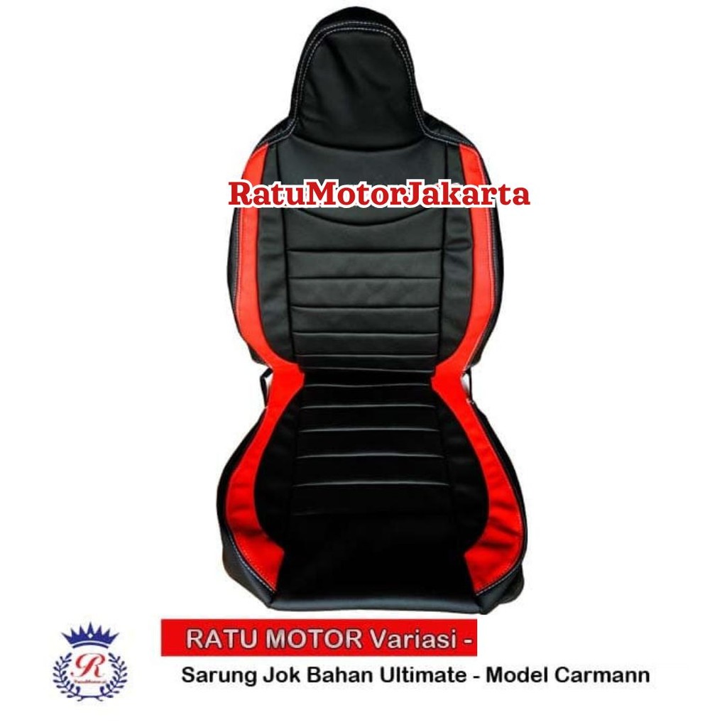 RILEX Ultimate - Sarung Jok Mobil SIGRA Model Carmann Hitam List
