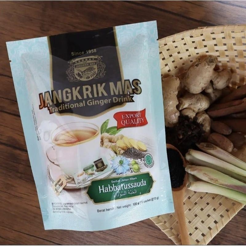 

Jangkrik Mas Traditional Ginger Drink Habbatussauda Serbat Jintan Hitam 120g