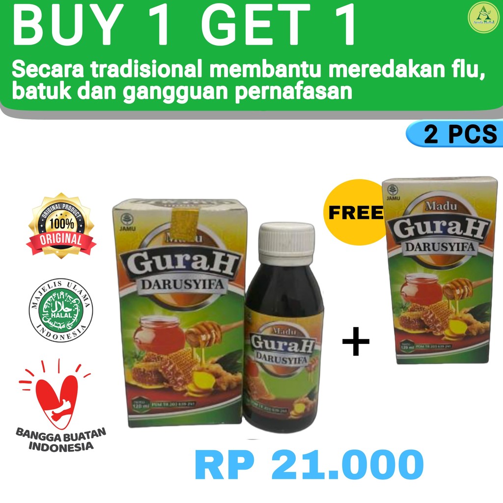 

Gurah Flu & Batuk Darusyifa - Obat Batuk - Obat Flu dan Batuk berbahan Herbal tampa pengawet buatan