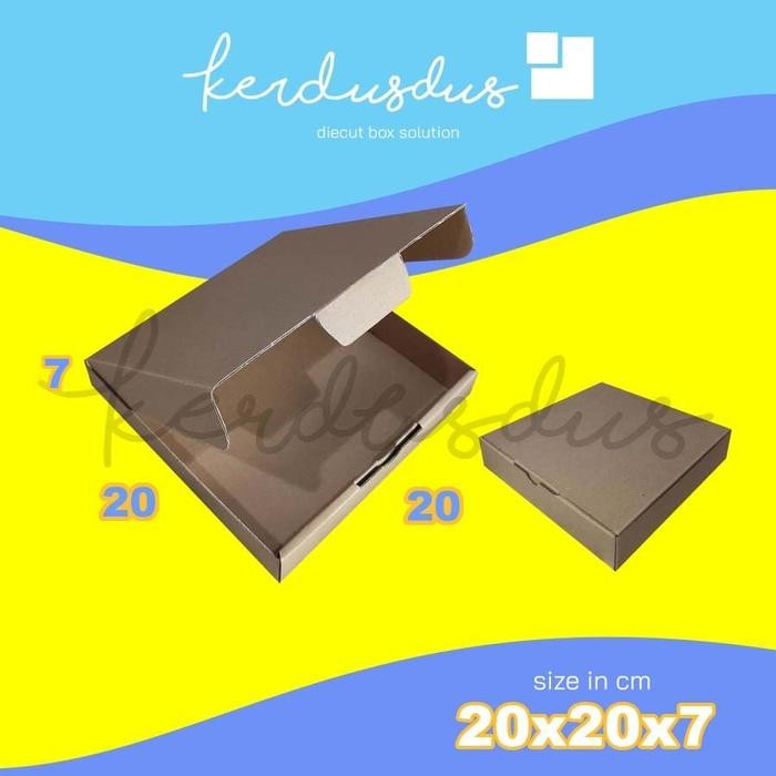 

20x20x7 cm kardus carton box diecut pizza kue packing packaging